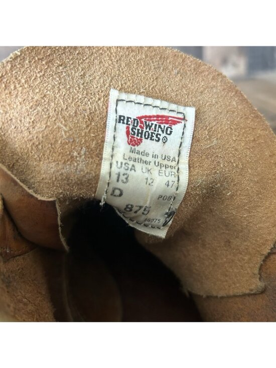 Red Wing 875 Moc Toe Work Boots Mens 13 D main image 4